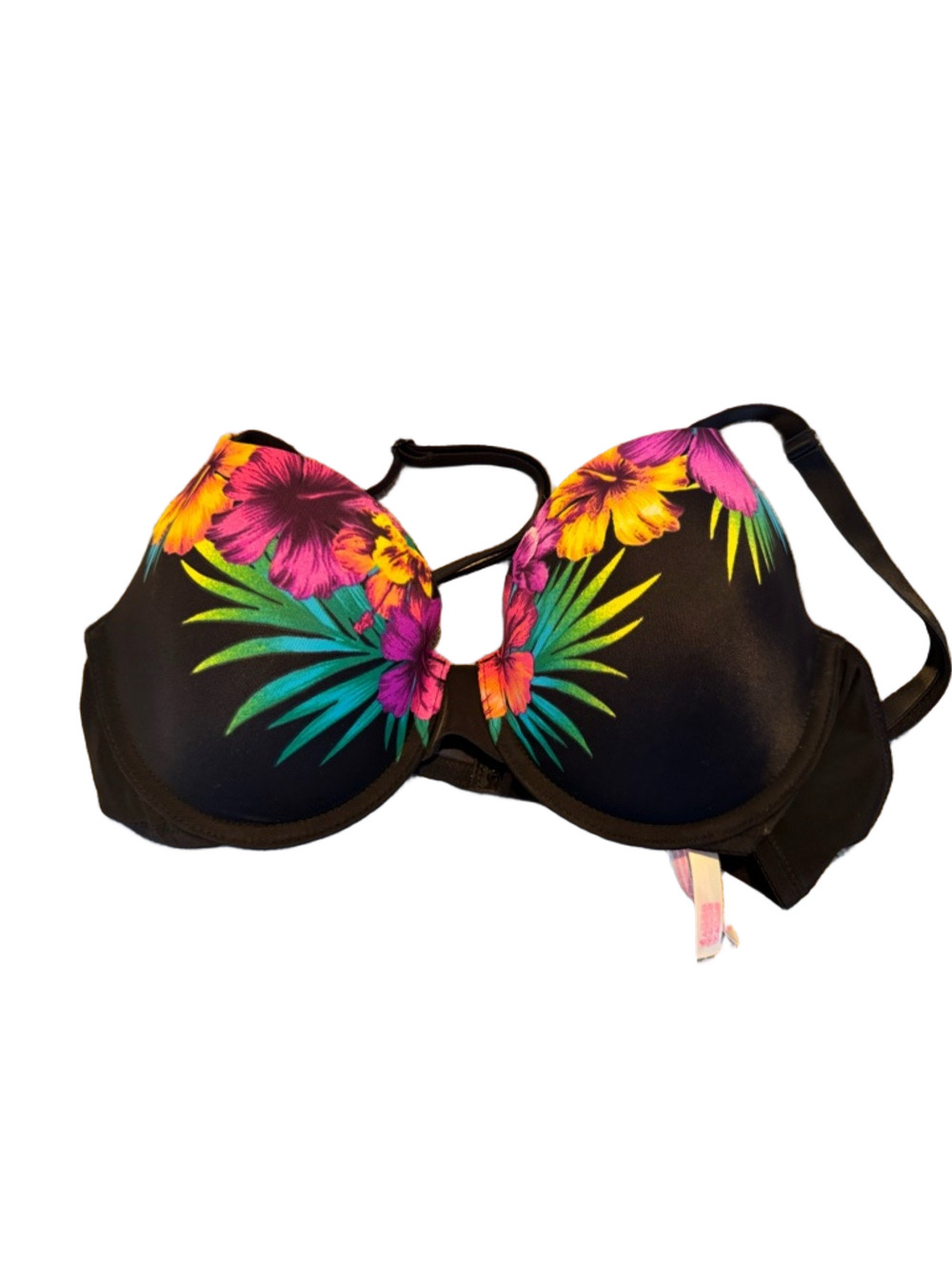 PINK Victoria’s Secret wear everywhere tshirt lightly lined bra 36C tropical